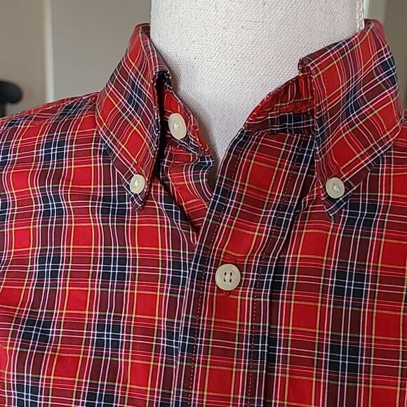 Nautical sz S plaid shirt - Picture 2 of 10